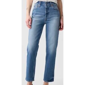 Gap Denim High Rise Cheeky Straight Jeans NWT Women's Sz 10/30 Stretch Classic